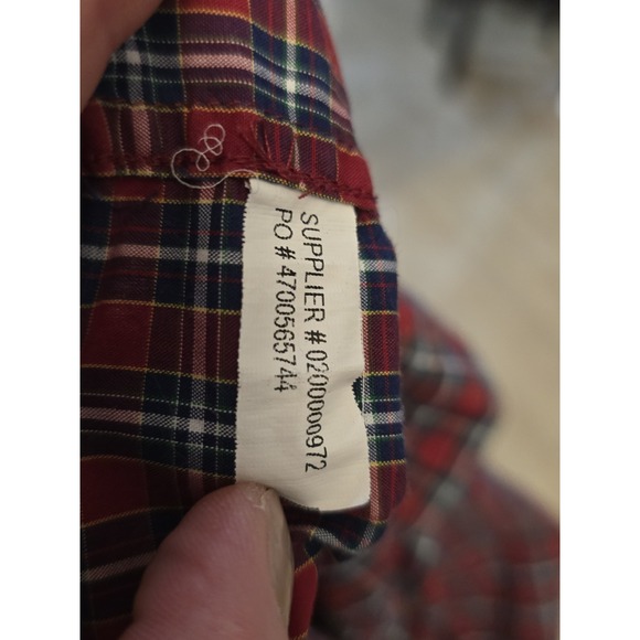 Polo Ralph Lauren Shirt Boys 7 Red Plaid Long Sleeve Button Down - Picture 7 of 7